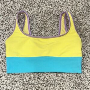 Lain Snow Women’s Ribbed Sporty Swim Bikini Top Size XS